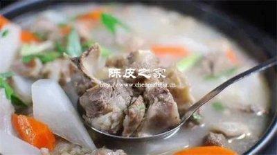 煮羊肉的时候没有陈皮可以放橙子皮吗